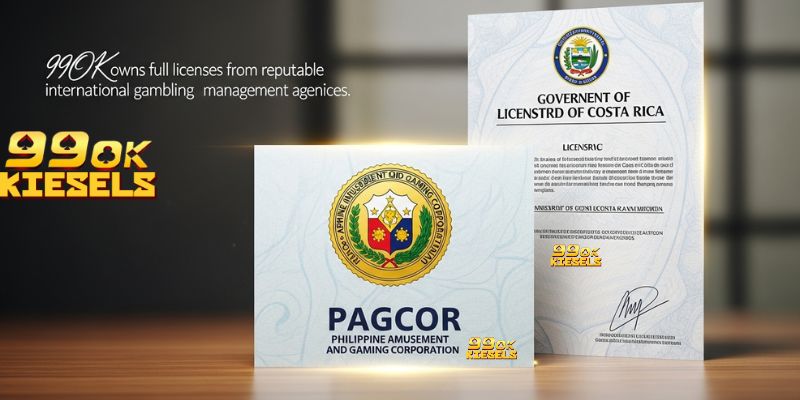 99OK - Cá Cược Uy Tín Đăng Ký Tài Khoản Tặng 200% 99OK sở hữu đầy đủ giấy phép từ các cơ quan quản lý cờ bạc quốc tế uy tín.