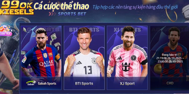 99OK - Cá Cược Uy Tín Đăng Ký Tài Khoản Tặng 200% Sảnh cược thể thao SABA tại 99OK luôn sôi động với hàng ngàn kèo cược hấp dẫn.