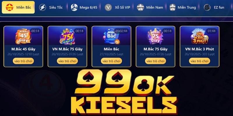 99OK - Cá Cược Uy Tín Đăng Ký Tài Khoản Tặng 200% Sảnh xổ số 99OK với đa dạng hình thức cược và tỷ lệ trả thưởng cao nhất thị trường.